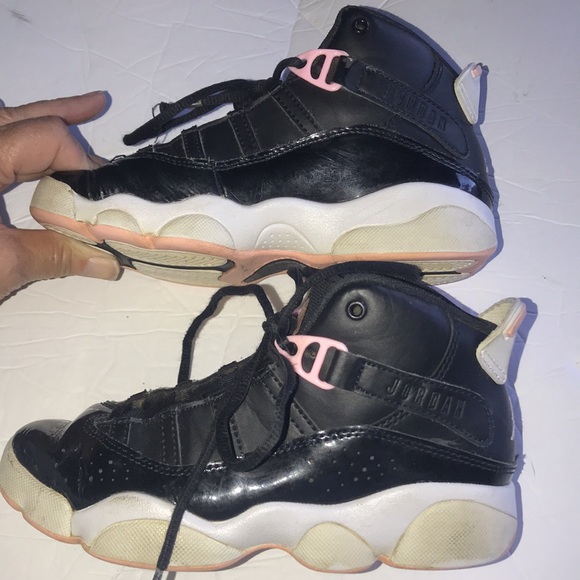 Girl’s Jordan Six Rings Basketball Shoes - Picture 5 of 10